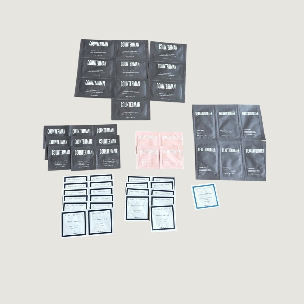 Beautycounter Sample Lot 41pc Counterman Countertime Counter+ Rejuvenate